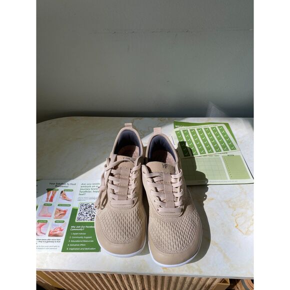 Hike Footwear Shoes HF Stride Sz M4 W6 Beige EU36-3  NWT Hike Footwear HF Stride – Hands-Off & Ergonomic Barefoot Shoes Beige W\'s 6